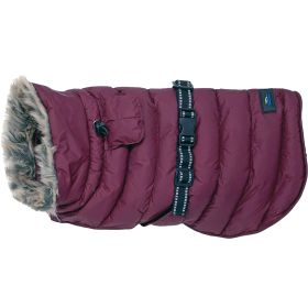 Alpine Extreme Weather Puffer Coat (Color: Burgundy, size: 4X-Large)
